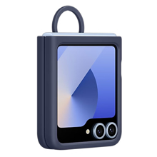 Samsung Galaxy Flip6 Silicone Case Dark Blue - Orange Jordan