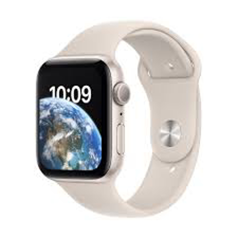 صورة Apple Watch SE2 GPS 44mm Starlight Aluminium Case with Starlight Sport Band