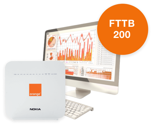 FTTB 200 - Business Fiber Internet Plan - Orange Jordan