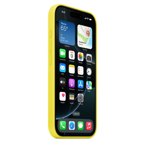iPhone 16 Pro Silicone Case – Star Fruit - Orange Jordan