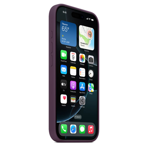 iPhone 16 Pro Silicone Case – Plum - Orange Jordan