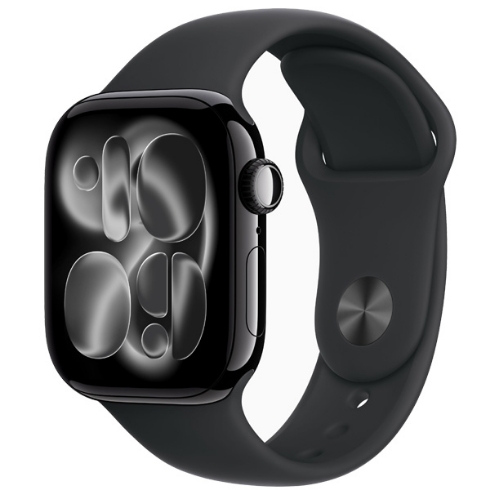 Apple Watch Series 11 - Jet Black Aluminum Case with Black Sport Band	