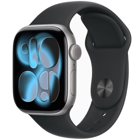 Apple Watch Series 11 - Space Grey Aluminum Case with Black Sport Band	