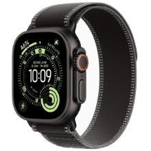 Apple Watch Ultra 3 - GPS + Cellular Black Titanium Case with Black Trail Loop 