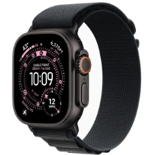 Apple Watch Ultra 3 - Black Titanium Case with Black Alpine Loop