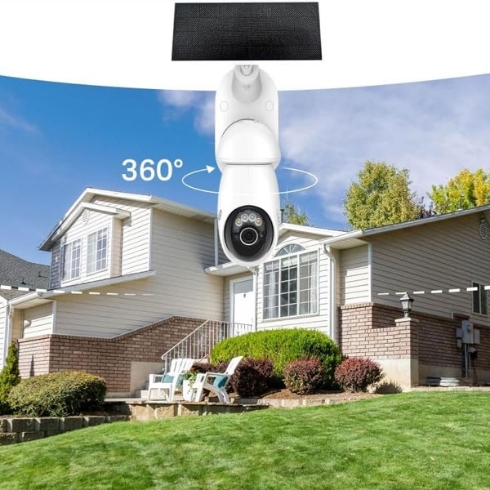 Outdoor Solar WiFi Camera - Best Price - Orange Jordan