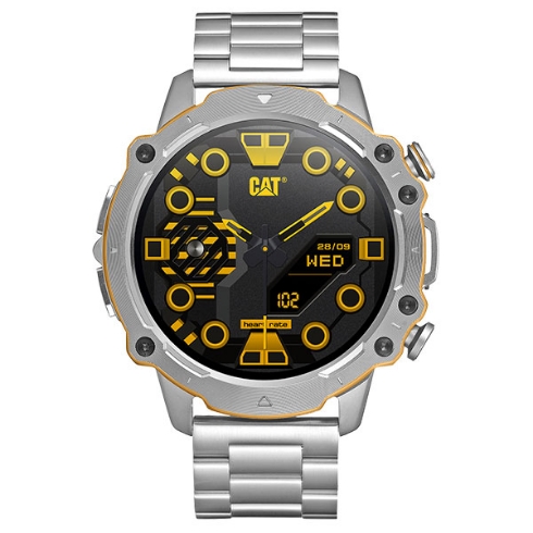 Caterpillar Smart Watch Silver with Metal Band