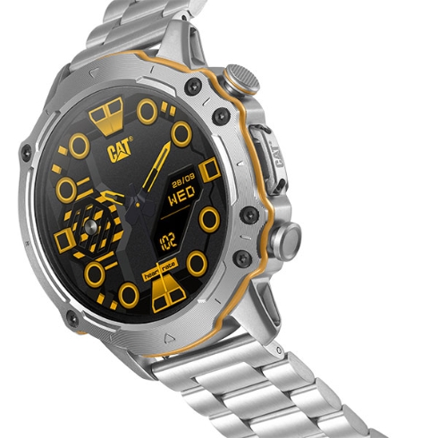 Caterpillar Smart Watch Silver with Metal Band