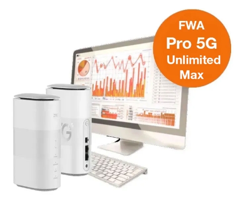 Pro 5G Unlimited Max - Business Internet Plan - Orange Jordan
