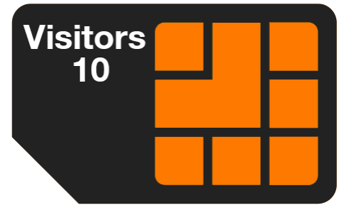 Visitors 10 Tourist Mobile SIM Plan