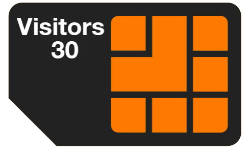 Visitors 30 Tourist Mobile SIM Plan