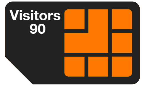 Visitors 90 Tourist Mobile SIM Plan
