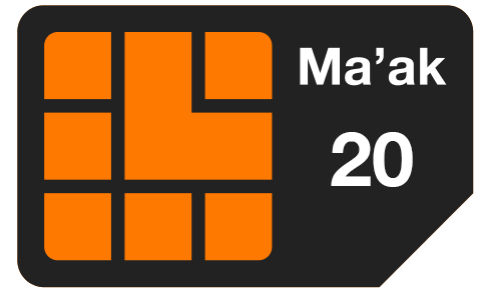 Buy Online Ma'ak 20 Mobile Phone Plan - Orange Jordan