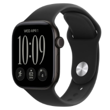 Apple Watch Series 12 GPS 46mm Black Aluminum Case with Black Sport Band
