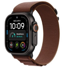 Apple Watch Ultra 4 GPS + Cellular 49mm Black Titanium Case with Burgundy Alpine Loop